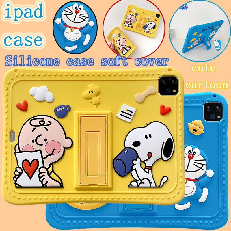 เคสไอแพด Apple iPad 9 Gen9 Gen7 Gen8 10.2 Air4 Air5 10.9 Air3 Pro 10.5 12.9 11 2021 2020 9.7 2017 2018 Gen6 Air mini 5 4 3 2 1 mini5 ipad5/air ipad6/air2 เคสซิลิโคน trend Cute Cartoon Doraemon Snoopy Silicone TPU soft case กรณีป้องกัน