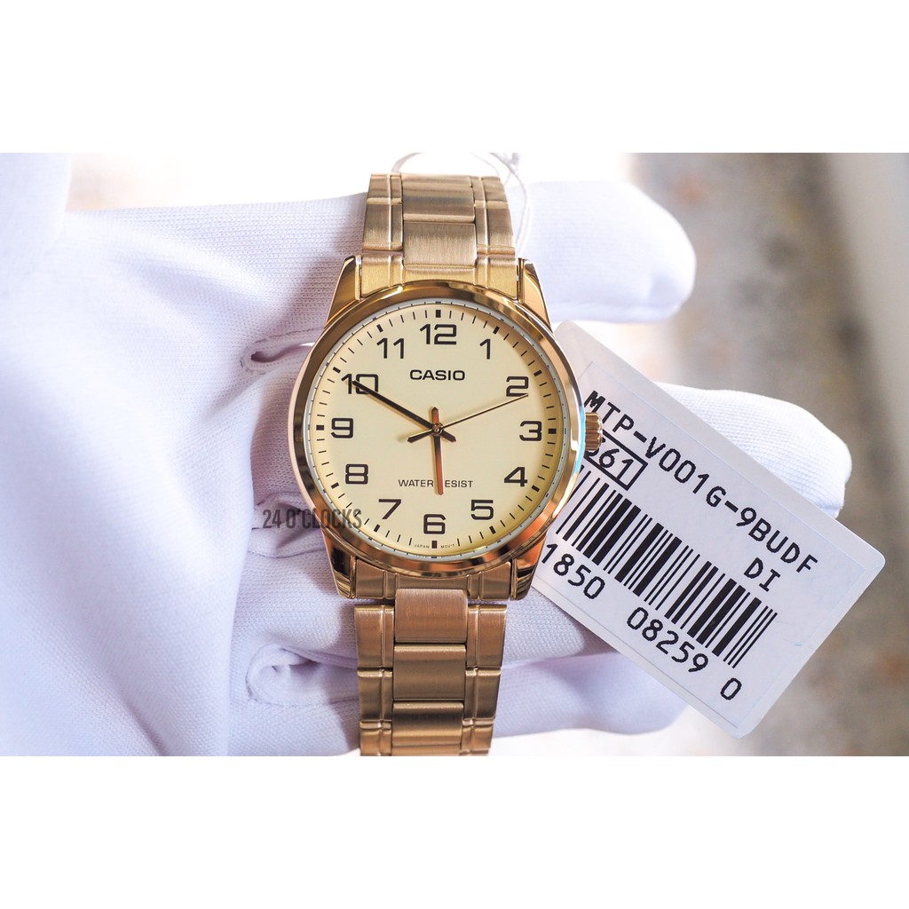 นาฬิกาข้อมือผู้ชาย Casio : ประกัน0 ไม่ใช่ประกันร้าน‼️ - MTP-V001D ,MTP-V001G ,MTP-V001L