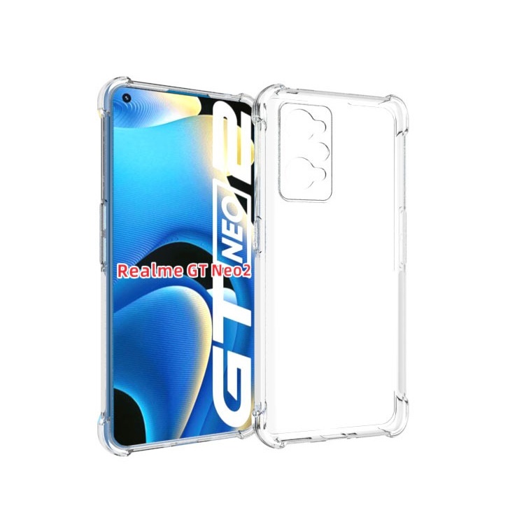 เคสมือถือสำหรับ realme GT NEO 2 แบบ TPU ใสเสริมขอบและมุมกันกระแทก