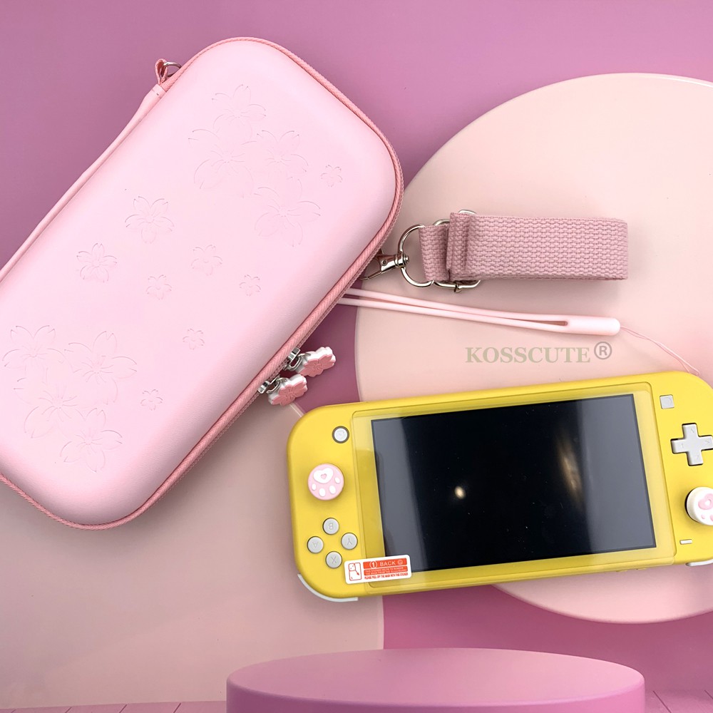 For Nintendo Switch Case Bag Cute Pink Sakura Nintend Switch Lite Case Bag Nintendoswitch Cover Portable Pouch ราคาท ด ท ส ด