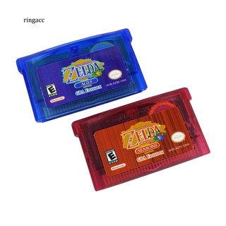 【 RAC 】 เกมการ์ดเกม Zelda Oracle of Seasons / Ages สำหรับ Nintendo GBA Game Boy Advance 2 ชิ้น