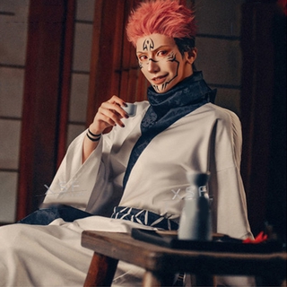 Jujutsu Kaisen เสื้อคลุมกิโมโนแขนยาวชุดคอสเพลย์