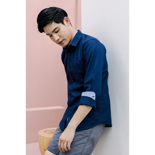 🔥Maple Club Shirt🔥 เสื้อเชิ้ตแขนยาว สีกรม Classic Long Sleeve Oxford Shirt