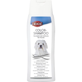 TRIXIE Colour Shampoo For Dogs ทริกซี่ แชมพูสำหรับสุนัขขนสีขาว 250ml.