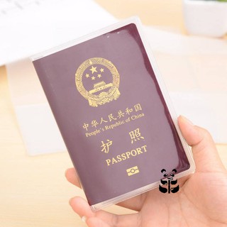 Passport Case แบบใส ปกพาสปอร์ต ซองใส่พาสปอร์ต ซองหนังสือเดินทาง ใส่ของไทยได้พอดี กันน้ำได้ เคสพาสปอร์ต