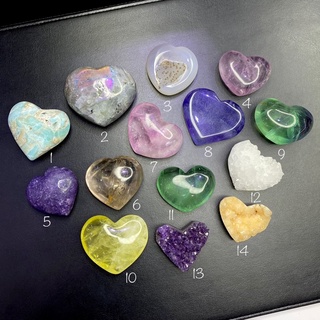 หินรูปทรงหัวใจสวยๆคัดเกรด (Selected Mixed Heart Shape Stones) 💗