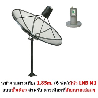 Hisattel หน้าจานดาวเทียม จาน C-BAND 1.85 m (4 ชิ้น) + หัว LNB Mastersat M1 รุ่น Hi185M1N ดูทีวีได้มากกว่า 200 ช่องฝนตกดู