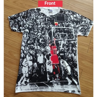 เสื้อยืด ขนาดใหญ่ พิมพ์ลาย Nba MICHAEL JORDAN AOP 07 TAG THAILAND ALL OF PRINT Front Background xxl สําหรับผู้ชาย