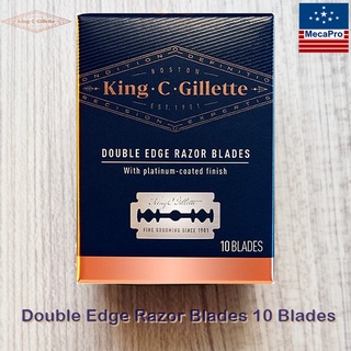 King C Gillette® Double Edge Razor Blades 10 Blades ยิลเลตต์ ใบมีดโกน 2 คม