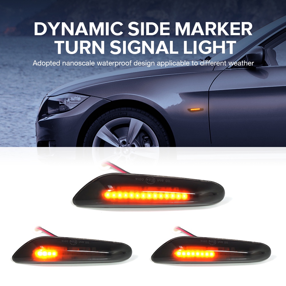 2 ชิ้นสําหรับ BMW E90 E91 E92 E93 E60 E87 E82 E46 ไฟเลี้ยวรถยนต์ LED ไฟเลี้ยวไฟกระพริบโคมไฟสัญญาณด้า