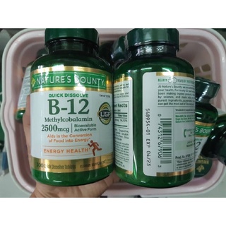 Natures Bounty, B-12, 2500 Mcg, 300 Quick Dissolve Tablets