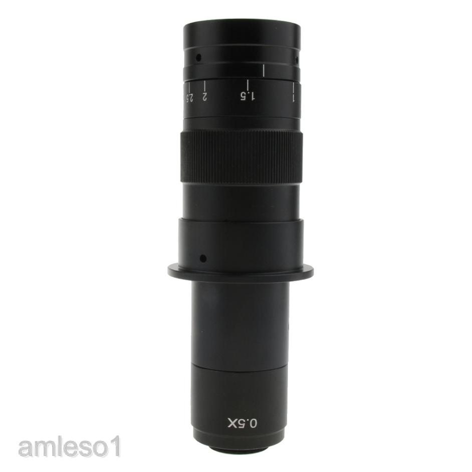 Max 300x Zoom C-mount Lens Adapter for Industry Digital Microscope Camera