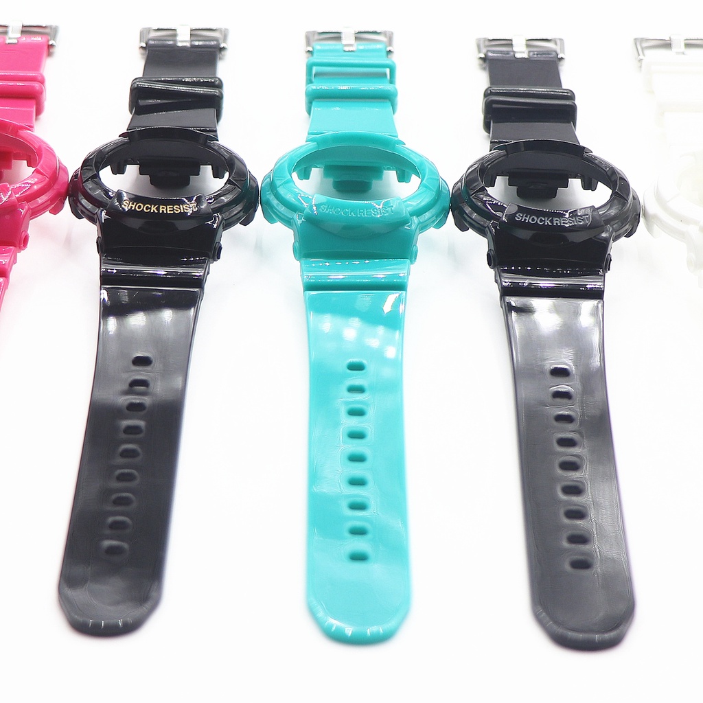 นาฬิกาสําหรับ BABY-G BGA-130 131 BGA132 BGA-160 BGA-161 series สายนาฬิกาเข ็ มขัดสายรัดข ้ อมือพร ้ อมเครื ่ องมือ