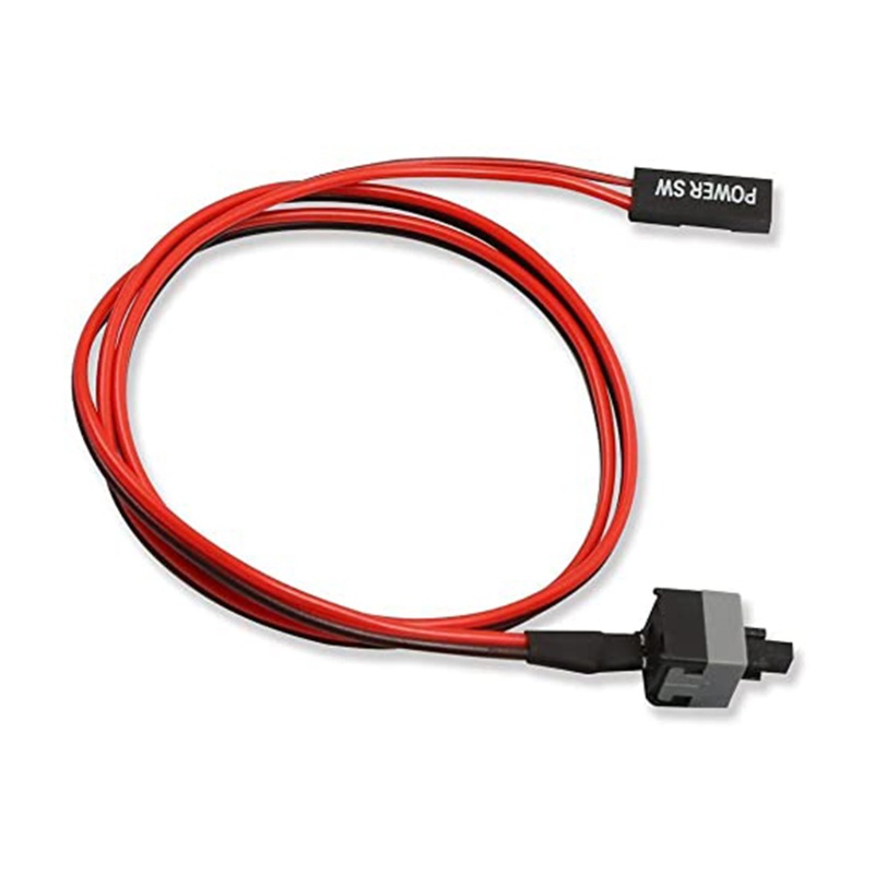 Bett 2 แพ็ค 2 Pin SW PC สายไฟบนปุ่มกดสายสวิตช์คอมพิวเตอร์ 0 5m - รูปที่ 3