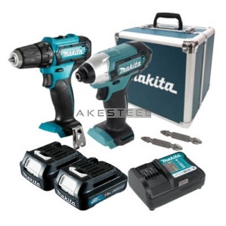 (คุ้มสุด) ชุด COMBO MAKITA CLX224X1 ประกอบด้วย ไขควงกระแทก MAKITA TD110DZ และ สว่าน MAKITA DF333Z (12V.) ประกัน 1+1 ปี