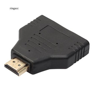 【RAC】อะแดปเตอร์แปลงสายเคเบิ้ล Hdmi ตัวผู้ เป็น 2 ตัวเมีย 1 in 2