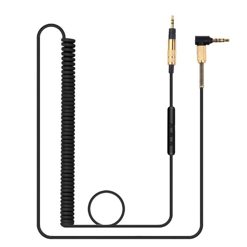 สายสัญญาณเสียง AUX สําหรับ Sennheiser Momentum 2 3 1 / HD4.40 / 4.50 / 4.30 / HD1 สายเปลี่ยนหูฟังพร้อมไมโครโฟน 3.5 มม. ถึง 2.5 มม.