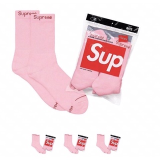 🔥สินค้าพร้อมส่ง🔥 SUPREME SOCK FW21รุ่นใหม่ ของแท้เท่านั้น💯