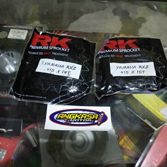 เกียร์หน้า rk takasago racing 415-13,14,15T RXKing, vixion, bebek ymh, ninja ss,r,rr,sonic,suprrgtr,