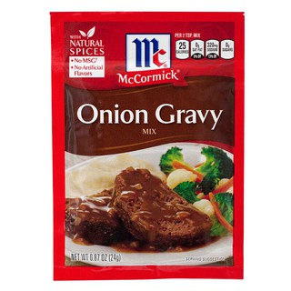 แม็คคอร์มิคออเนี่ยนเกรวี่ 24กรัม McCormick Onion Gravy 24 g.