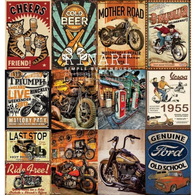 ชุดโปสเตอร์ติดผนัง 5 ชิ้นสําหรับร้านค้า/CLASSIC VINTAGE CAFE DECORATION ขนาด 17x23 ซม.