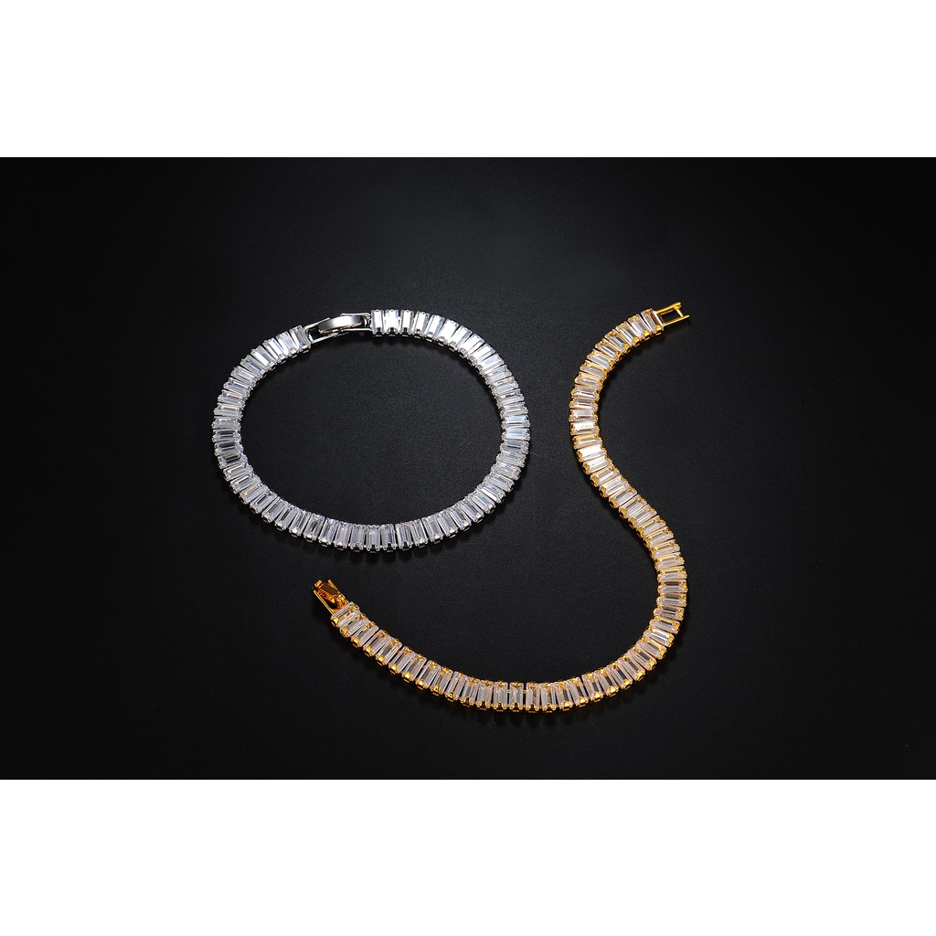 ยุโรปอเมริกันผู้ชาย Hip-Hop Rap อุปกรณ์เสริม HIPHOP Full Diamond Cuban Diamond Gold สร้อยคอเครื่องประดับ - รูปที่ 4