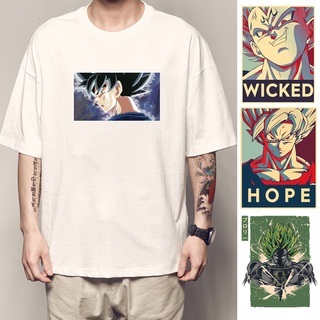 Dragon Ball T-shirt Super Saiyan Wicked and Hope Design Teeเสื้อยืด