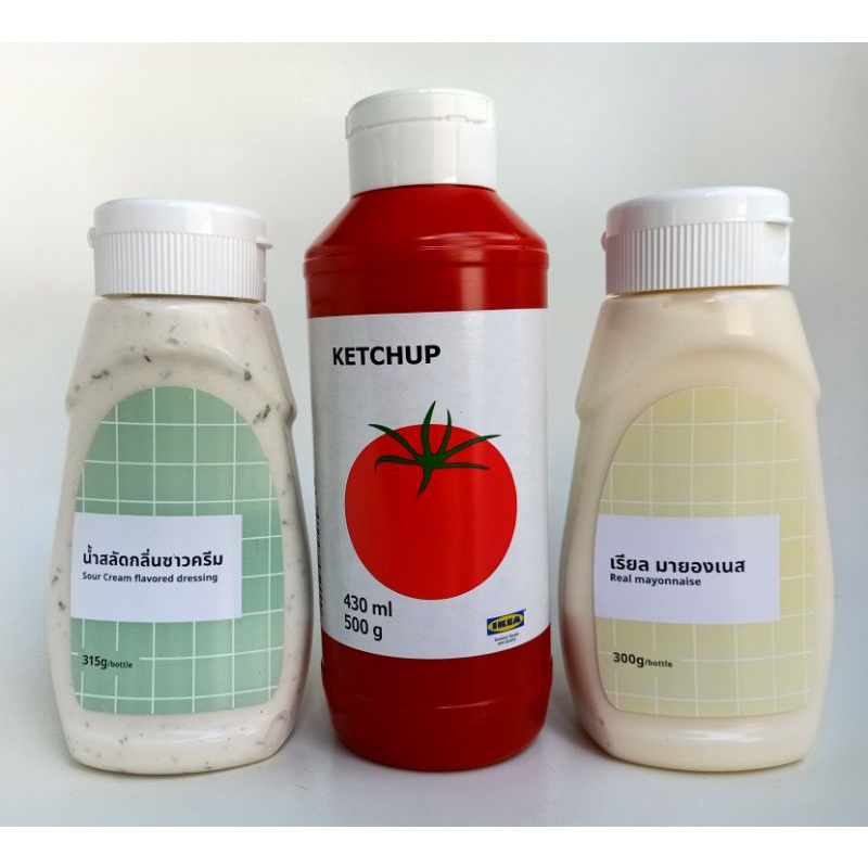 IKEAshopping IKEA ถูกที่สุด!! มายองเนส น้ำสลัดซาวครีม ซอสมะเขือเทศ และมัสตาร์ด อิเกีย