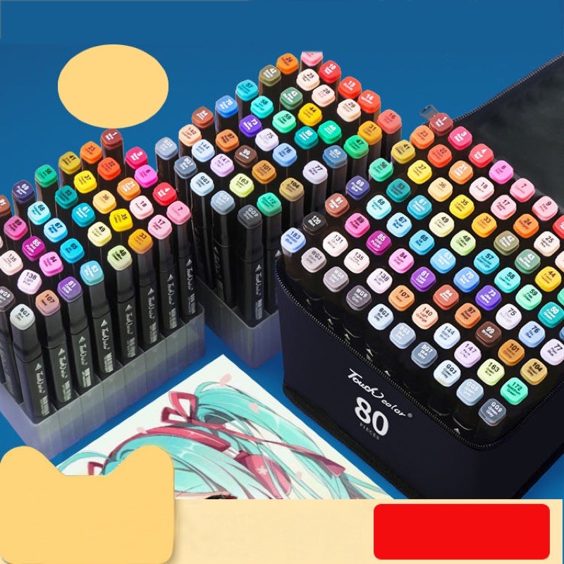 ปากกามาร์คเกอร์ สำหรับลงสี 24/30/40/48/60/80สี | Shopee Thailand