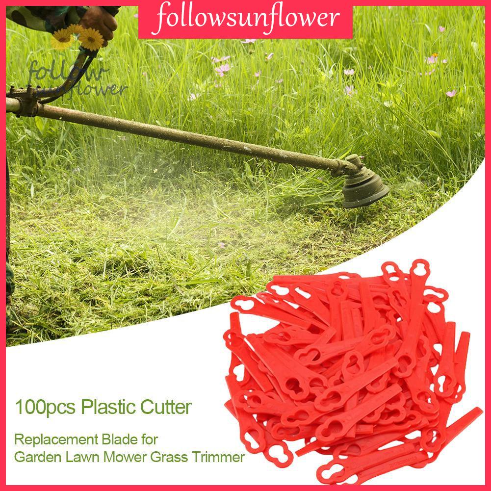 5pcs Plastic Lawn Mower Blades Grass Trimmer Head Replacement Cutter Garden Tool