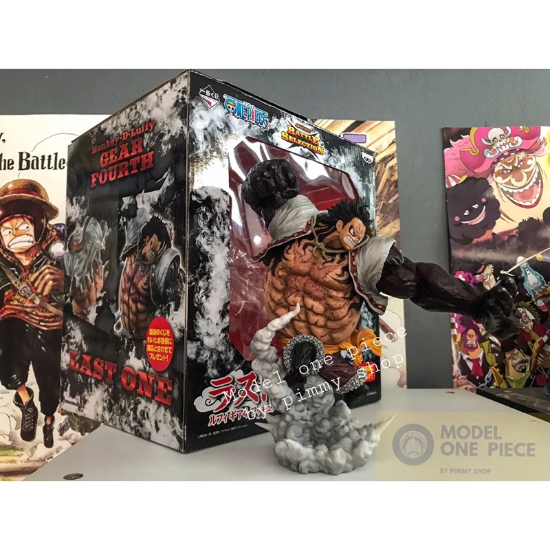 โมเดลวันพีชแท้ ลูฟี่เกียร์4 Luffy Gear 4 Ichiban Kuji Last One มือ2 สภาพสวยมาก Lot Japan แมวทอง 🇯🇵