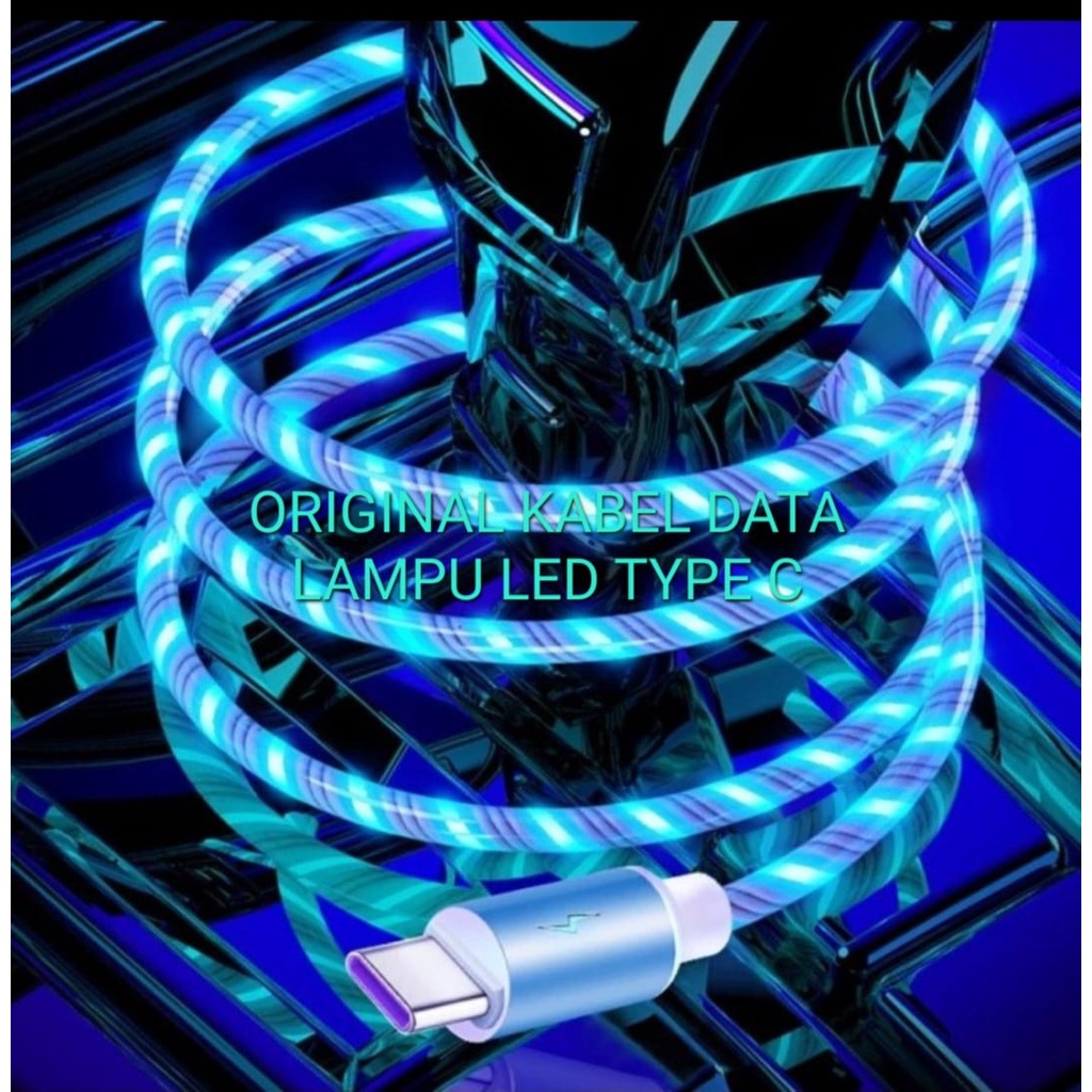 J445 USB TYPE C 5A ไฟ LED DATA CABLE SUPER TYPE CABLE สายชาร์จเร็ว casualcom quick char