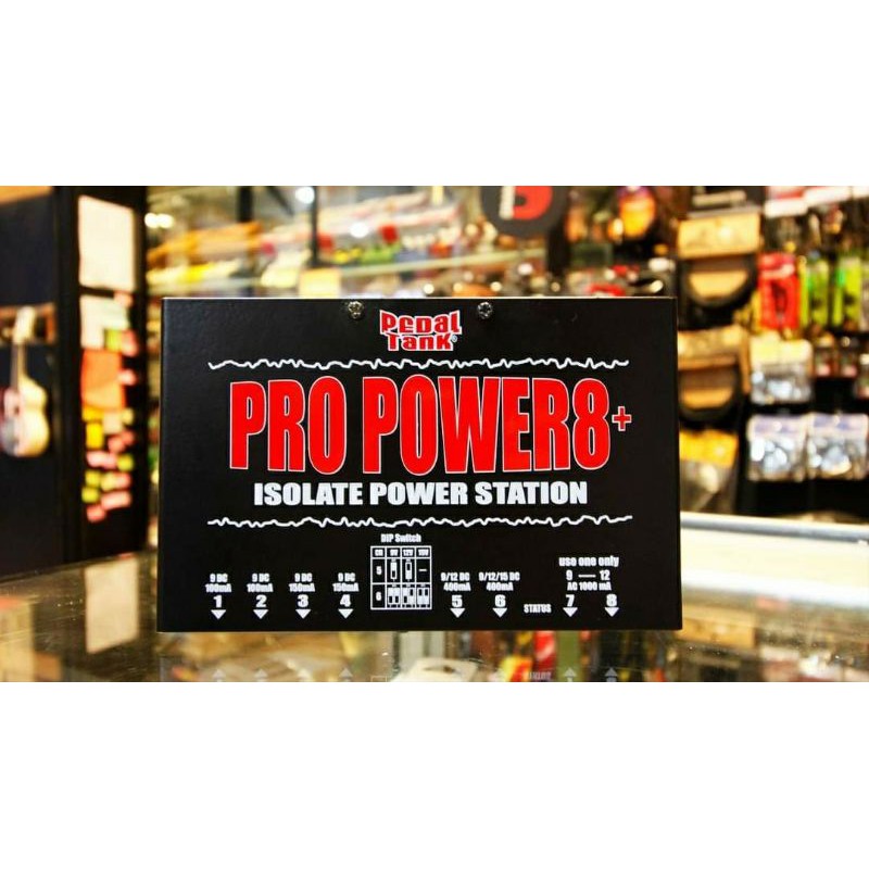 ตัวจ่ายไฟเอฟเฟค PedalTank รุ่น Pro Power 8+ isolate power supply (กรุณาสอบถามจำนวนสินค้าก่อนสั่งซื้อ