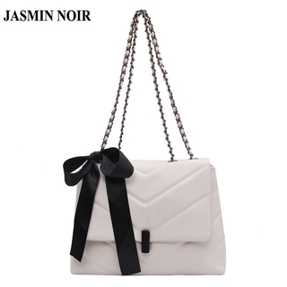 Jasmin Noir กระเป๋าสะพายไหล่ลายสก็อตแฟชั่นสตรี