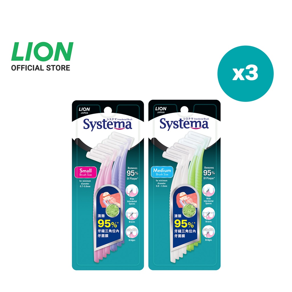 [มัด 3] Systema Interdental Brush Refill 8s
