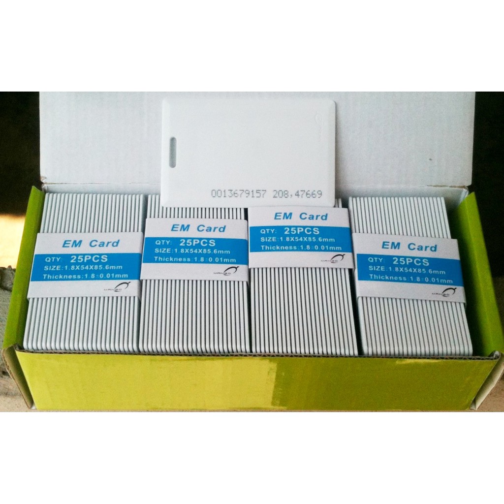 บัตรคีย์การ์ด Mango ชนิดหนา 1.8 มิล 125Khz ใช้ได้กับทุกรุ่น จำนวน 100 ...