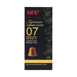 UCC Espresso Gourmet Coffee ยูซีซี เอสเพรสโซ่กูร์เมต์คอฟฟี่ 10 แคปซูล 50 กรัม