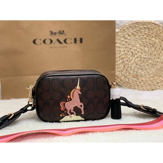 NEW ARRIVAL!! 🌈น่ารักมากๆ ห้ามพลาดค่ะ! COACH JES CROSSBODY IN SIGNATURE CANVAS WITH UNICORN ((C1303))