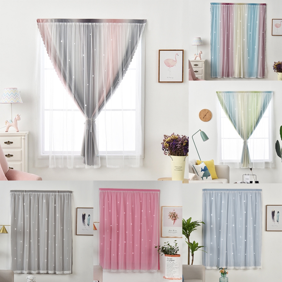 MJY ผ้าม่าน Curtain ม่าน ม่านเวลโครม่านทึบผ้าม่านกันฝุ่น,ติดตั้งง่าย,หมัดฟรี ไม่ต้องจอก #7