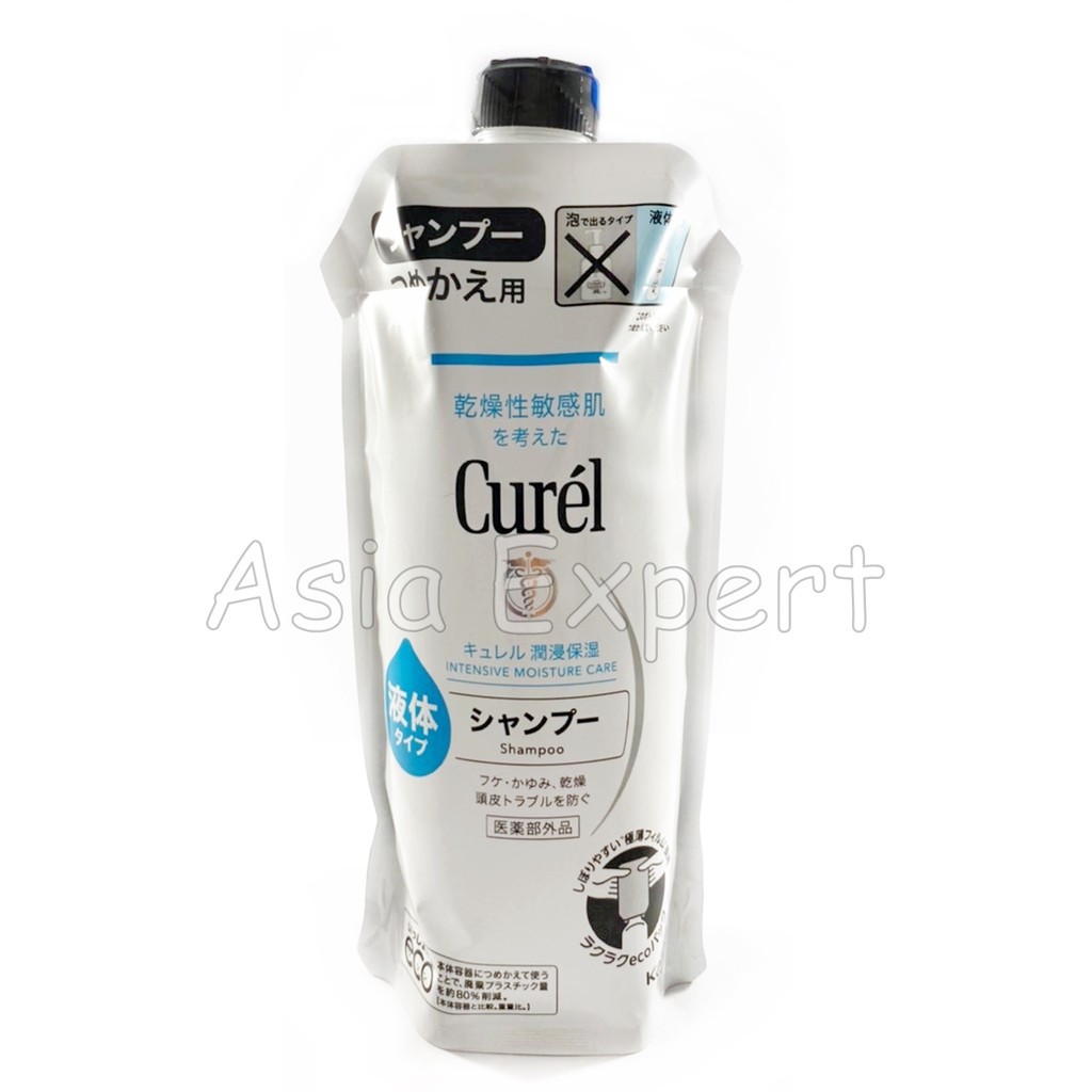 โฟมเปลี่ยนสีผม、shampoo、Hair Protective ♀340mL Curel INTENSIVE MOISTURE CARE Shampoo Refill แชมพูรีฟิว❉