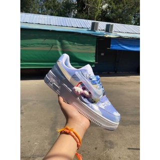 New!! รองเท้า Air Force 1 Low LX UV เชือกน้ำเงิน รองเท้าผ้าใบ เปลี่ยนสี่ได้เวลาโดนแดด สวยมาก งาน hi-end