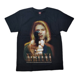 ราคาต่ำสุดเสื้อวง Nirvana T-shirt เสื้อวงร็อค Nirvanaผลิตจากผ้าคอตตอนแท้