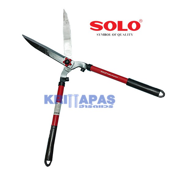 SOLO กรรไกรตัดหญ้าโซโล ฟันตรง ด้ามเหล็กหุ้มยาง รุ่น 121-10
