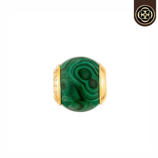 Cheevitwufu Malachite Stone Charm 12-13 mm ชาร์มหินมาลาไคท์แท้ ขนาด 12-13 มิล