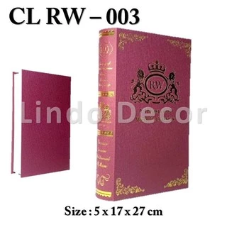 หนังสือตกแต่ง หนังสือปลอม Decor Book Classic พร็อพถ่ายรูปสไตล์คลาสสิค ลวดลายสวยงามคมชัด (CL RW)