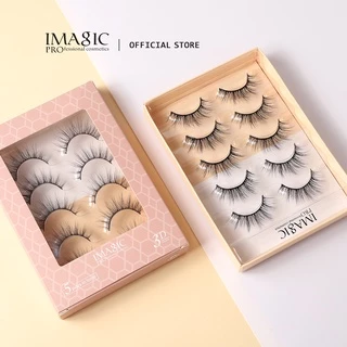 Imagic ขนตาปลอม 3D กันน้ํา ติดทนนาน 5 คู่