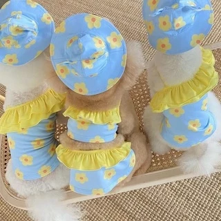 [🚚 พร้อมส่ง] ชุดว่ายน้ำสัตว์เลี้ยง Cute Little Swimsuit ชุดแมว หมา เสื้อแมว
