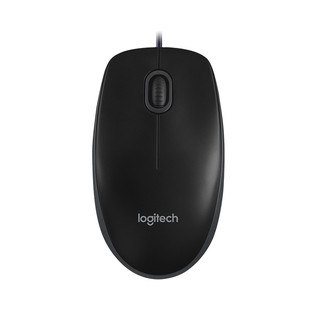 เมาส์ Logitech B100 Optical Mouse Black (USB) เมาส์ทำงาน สำนักงาน