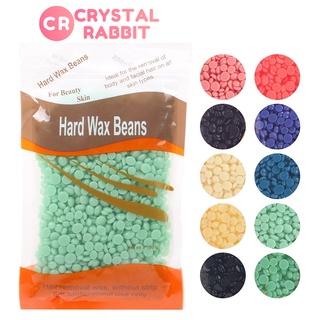 CRYSTAL RABBIT 100 กรัม แว๊กซ์เม็ด Hard Wax Bean เม็ดแว็กซ์ ขี้ผึ้งกำจัดขน แว๊กซ์ร้อน แว็กซ์กำจัดขน ละลายไว บราซิลเลียนแว๊กซ์