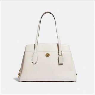 ใหม่! COACH แท้จาก shop King Power❗️ พร้อมใบเสร็จ❗️ มือ1*** กระเป๋ารุ่น B4/ Chalk Lora Carryall สีขาว ราคาถูกมากๆ⭐⭐⭐⭐⭐